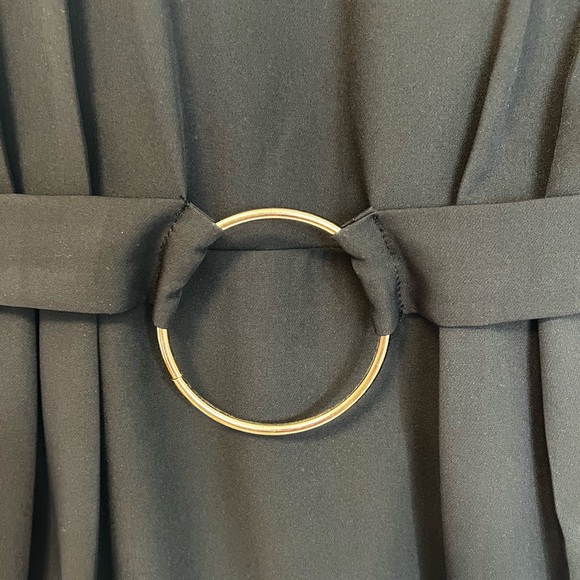 Black Dress with Cinched Waist - Picture 5 of 10